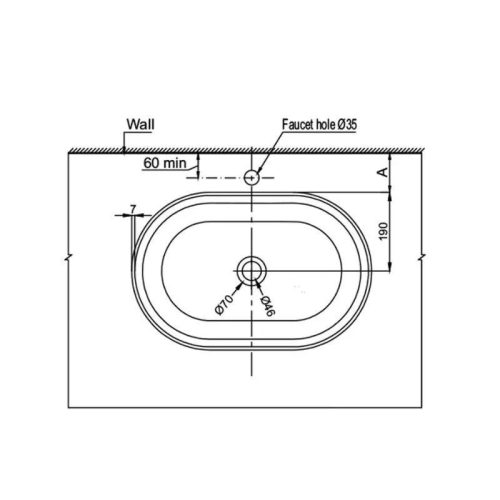 Thông số chậu rửa mặt lavabo Vigor Hafele 588.79.077