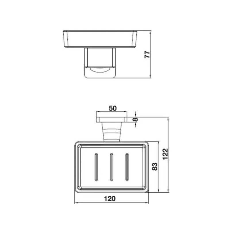 Thông số đĩa đựng xà phòng Hafele 580.41.460 Thông số đĩa đựng xà phòng Hafele 580.41.460