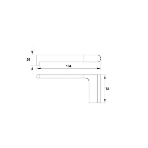 Thông số giá treo giấy vệ sinh Chiba Hafele 580.87.541
