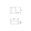 Thông số móc treo đơn Chiba Hafele 580.87.500