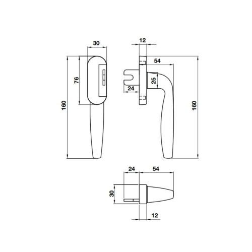 Tay nắm cửa nhôm HL859 Hafele 974.31.415 1 thong so tay nam cua nhom hl859 hafele 974 31 415