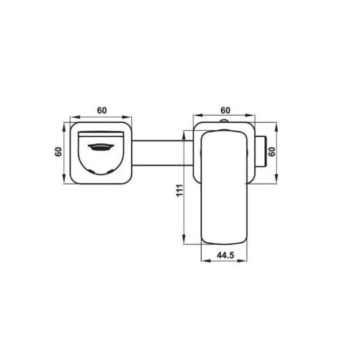 Thông số vòi trộn gắn tường Kobe 250 Hafele 589.15.004