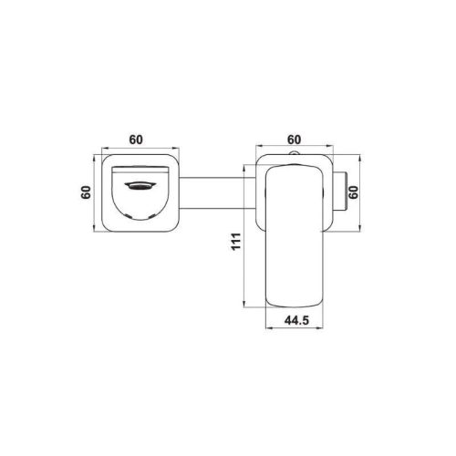 Thông số vòi trộn gắn tường Kobe Hafele 589.15.034
