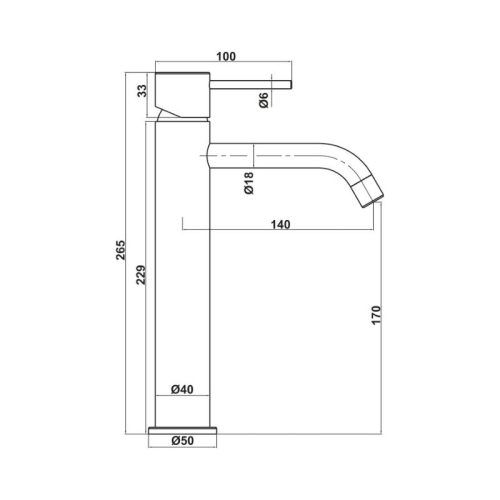 Thông số vòi trộn lavabo Hafele Retro 170 CP 589.15.011