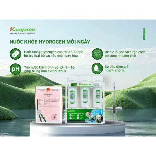 Máy lọc nước Kangaroo Hydrogen KGHP12K 5 cong nghe may loc nuoc kangaroo hydrogen kghp12k