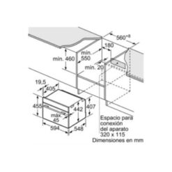 Lò nướng kết hợp vi sóng Bosch CMG633BB1B (3)