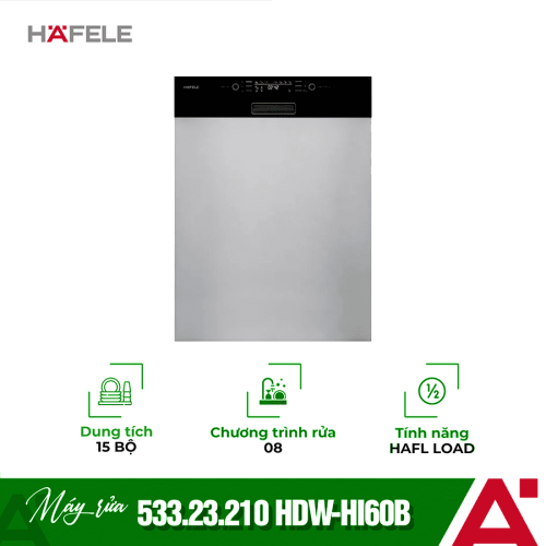 Máy rửa chén bát âm bán phần Hafele HDW-HI60B 533.23.210