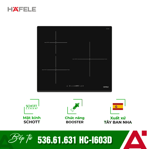 Bếp từ 3 vùng nấu Hafele HC-I603D 536.61.631