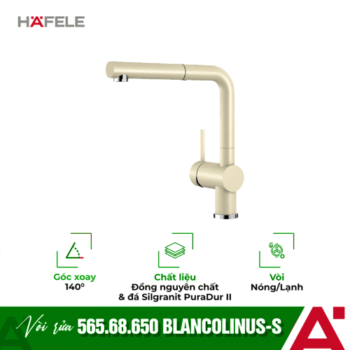 Vòi rửa chén bát Hafele Blancolinus S màu Jasmine 565.68.650