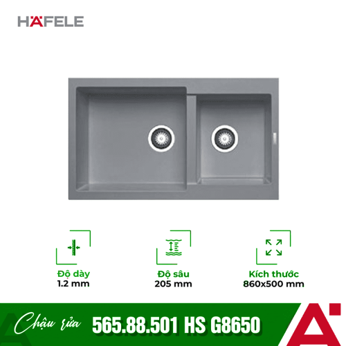 Chậu rửa chén bát Hafele HS G8650 565.88.501