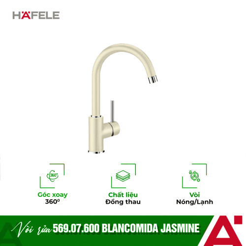 Vòi rửa chén bát Hafele Blancomida màu Jasmine 569.07.600