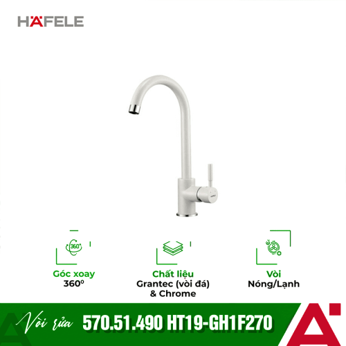 Vòi rửa bát đá Hafele HT19-GH1F270 570.51.490