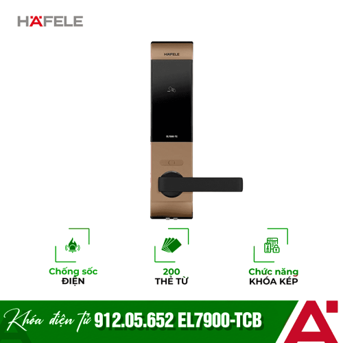 Khóa cửa điện tử Hafele EL7900-TCB 912.05.652