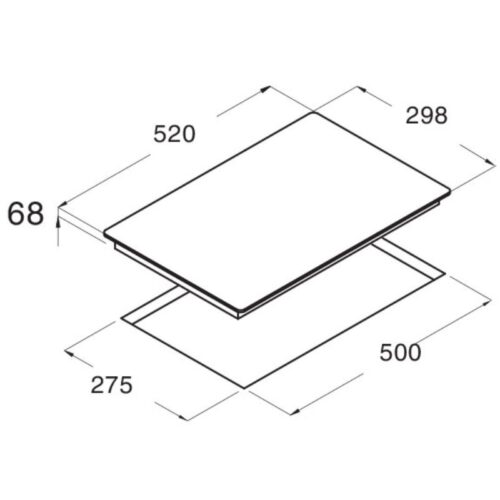 Kích thước bếp từ Cata IB 3102 BK