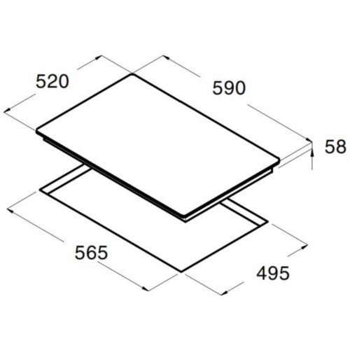 Kích thước bếp từ Cata IB 6304 BK