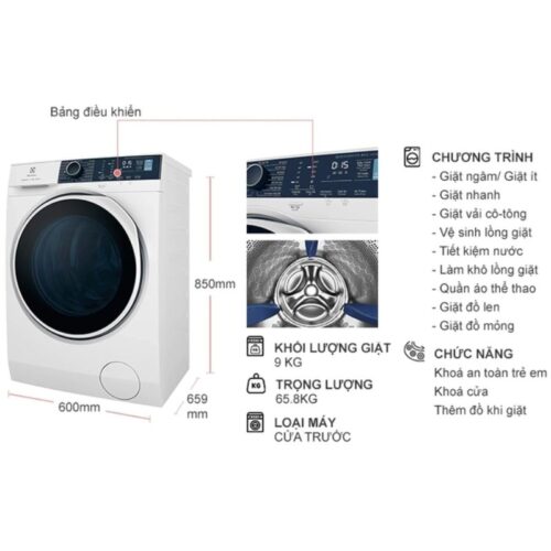 Kích Thước Máy Giặt Electrolux EWF9024P5WB