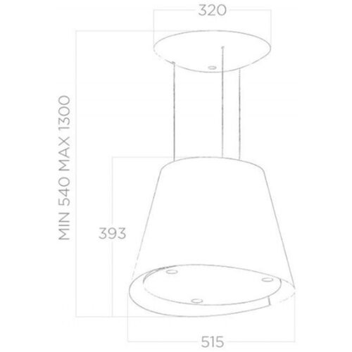 Kích thước máy hút mùi Elica EASY IX/F/50