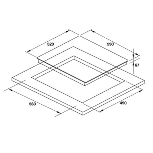 Kích thước bếp từ Hafele HC-I604A 536.01.731