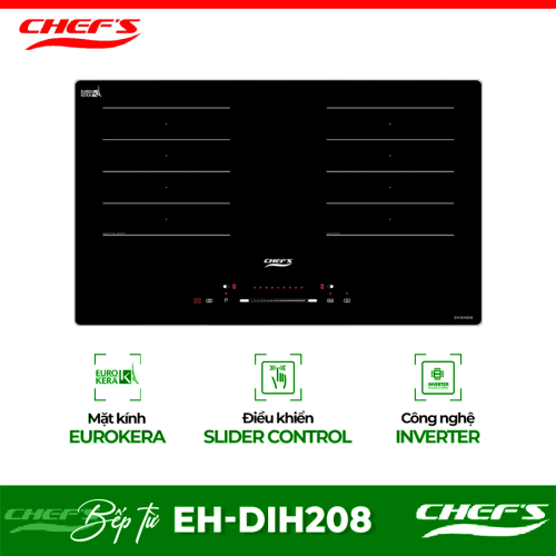 Bếp từ đôi Chefs EH-DIH208