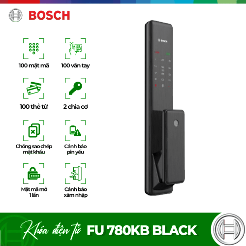 Khóa cửa điện tử Bosch FU 780KB Black