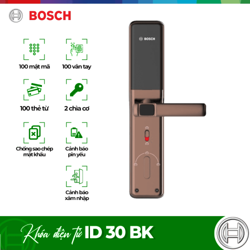 Khóa cửa điện tử Bosch ID 30 BK