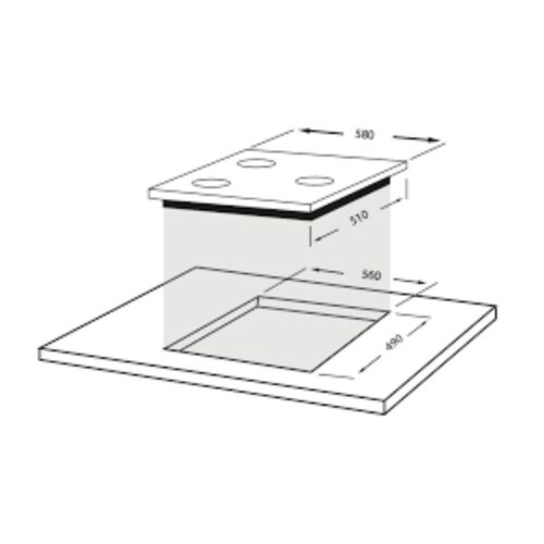 Kích thước bếp điện Faber FB - 603E