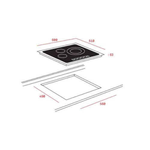 Kích thước của Bếp điện Teka TB 6310
