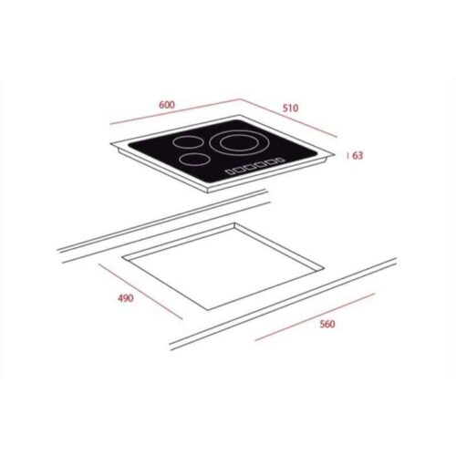 Kích thước của Bếp Điện Teka TR 631