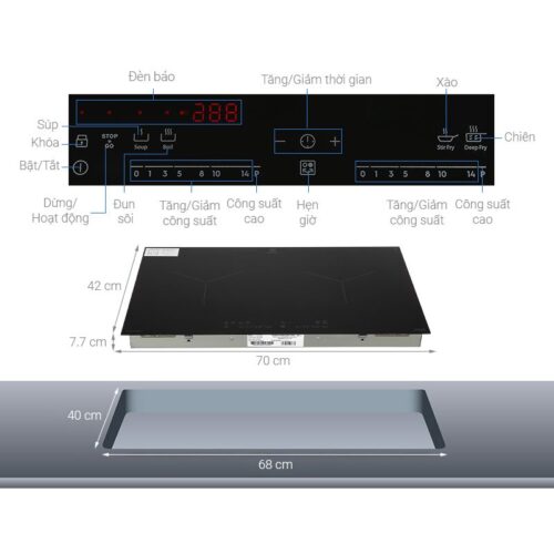 Kích thước Bếp từ âm Electrolux EHI7280BB