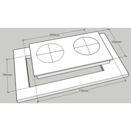 Kích thước Bếp từ - Hồng ngoại Sevilla SV-237IC