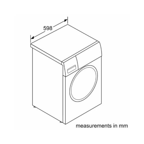 Kích thước máy giặt quần áo Bosch WAT24480SG