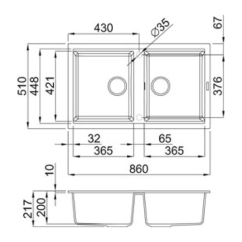 Chậu đá Malloca TITANIUM K-45073 ( NANO)