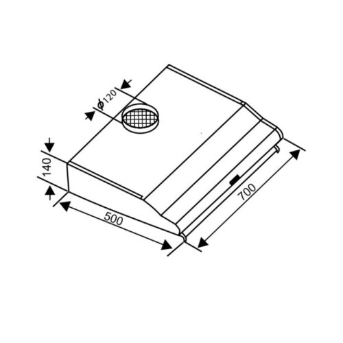 Kích thước máy hút mùi Sevilla SV-70Inox