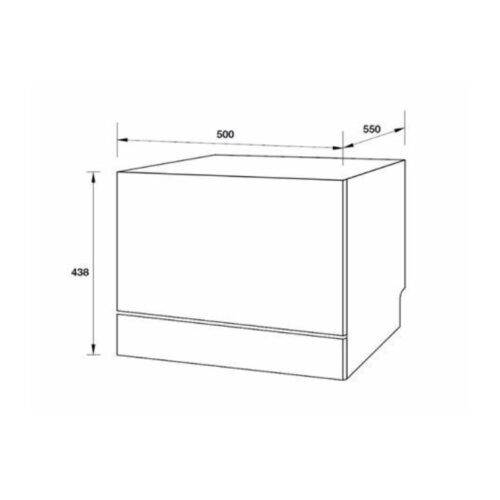 Kích thước máy rửa chén bát Hafele HDW-T50A 538.21.190