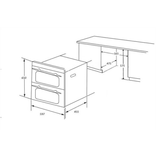 Kích thước máy sấy chén Sevilla SV-B238