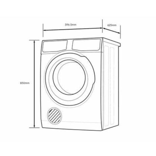 Kích thước máy sấy Electrolux EDV705HQWA