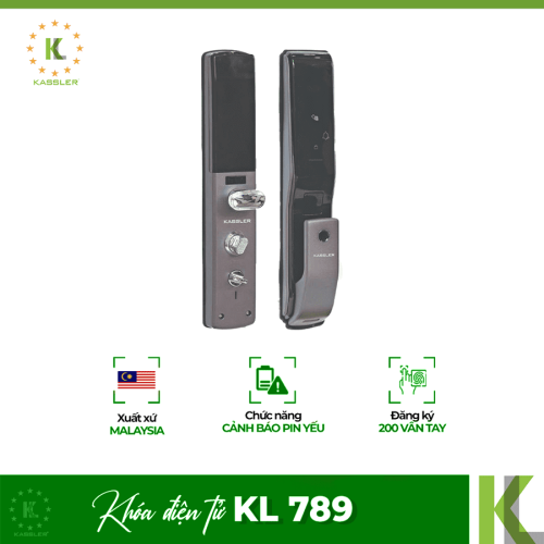 Khóa cửa điện tử Kassler KL 789