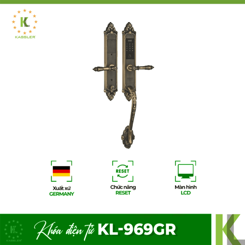 Khóa điện tử Kassler KL-969GR/ Khóa đại sảnh
