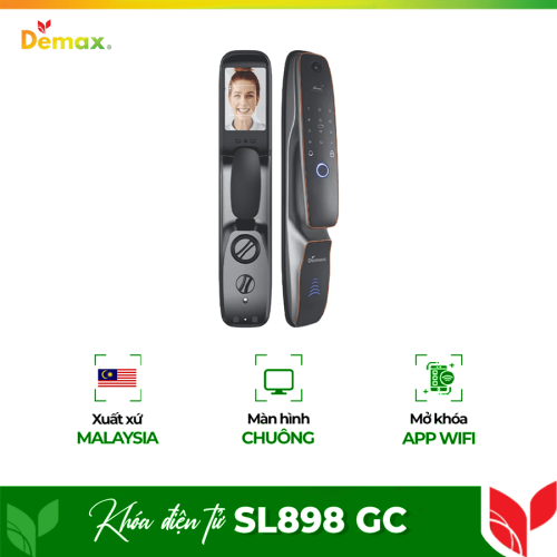 Khóa cửa điện tử thông minh DEMAX SL898 GC