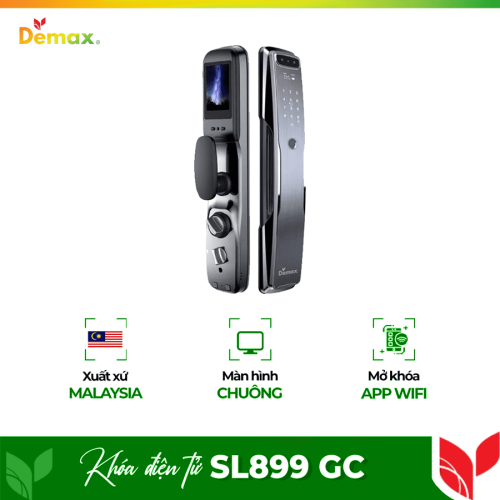 Khóa cửa điện tử thông minh DEMAX SL899 GC