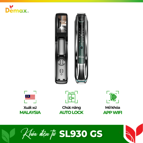 Khóa cửa thông minh nhận diện khuôn mặt FACE-ID Demax SL930 GS