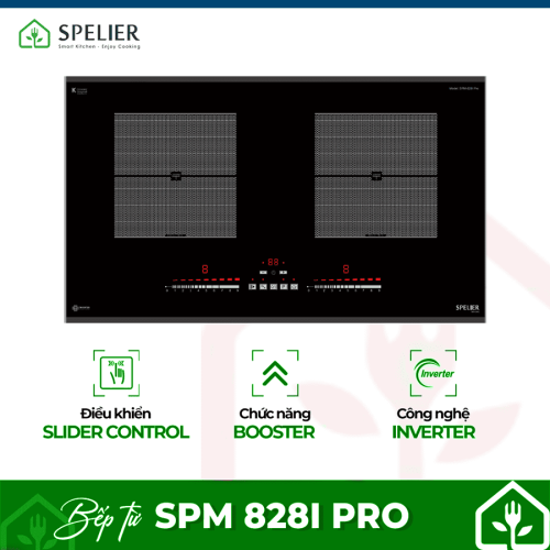 BẾP TỪ ĐÔI SPM 828I PRO
