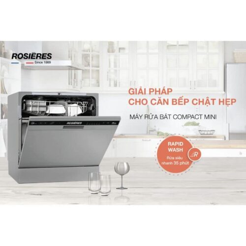 Thiết kế Máy rửa bát độc lập 8 bộ Rosieres RDCP 8S-04