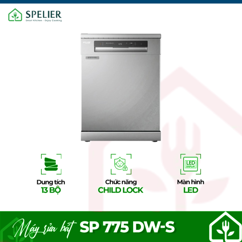 Máy rửa bát Spelier SP 775 DW-S