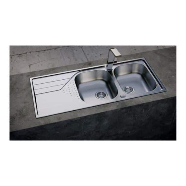 Chậu Teka UNIVERSE 80 T-XP 2B 1D Chậu Teka UNIVERSE 80 T-XP 2B 1D