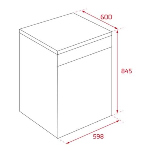 Kích thước của Máy rửa bát độc lập Teka DFS 76850 220 50 SS