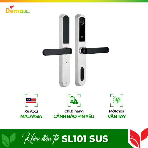 Khóa cửa điện tử Demax SL101 SUS cho cửa nhôm, sắt, inox, cửa nhựa