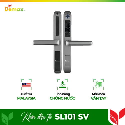 Khóa cửa điện tử chống nước Demax SL101 SV