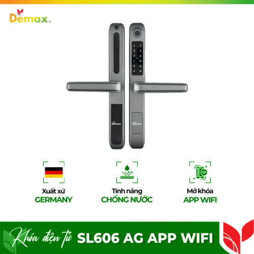 Khóa cửa điện tử Demax SL606 AG App Wifi