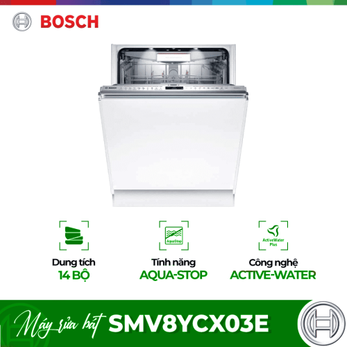 Máy rửa bát Bosch SMV8YCX03E Serie 8